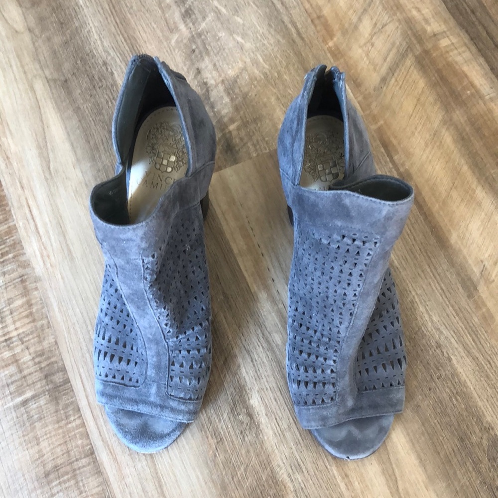 Vince Camuto peep toe booties